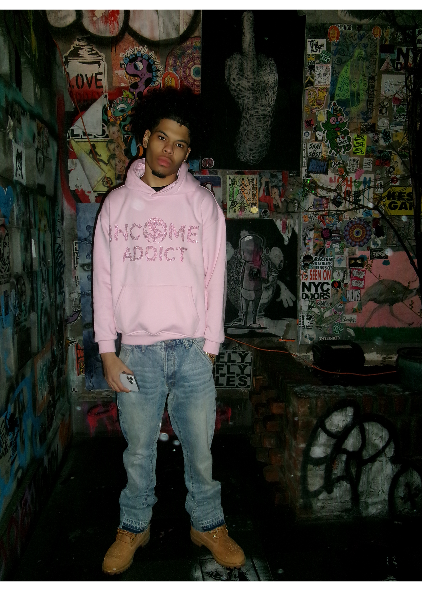 BLUSH HOODIE - INCOME ADDICT